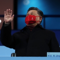Chinese leader Xi Jinping attends the closing ceremony of the Beijing Winter Olympics on Sunday. | REUTERS 