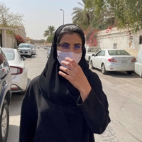 Saudi activist Loujain al-Hathloul makes her way to appear at a special criminal court for an appeals hearing in Riyadh in March 2021. | REUTERS 
