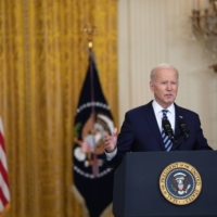 President Joe Biden speaks about the Russian invasion of Ukraine at the White House on Thursday. | PRESIDENT JOE BIDEN SPEAKS ABOUT THE RUSSIAN INVASION OF UKRAINE AT THE WHITE HOUSE ON THURSDAY, SEPT. 24, 2022. (SARAHBETH MANEY/THE NEW YORK TIMES)