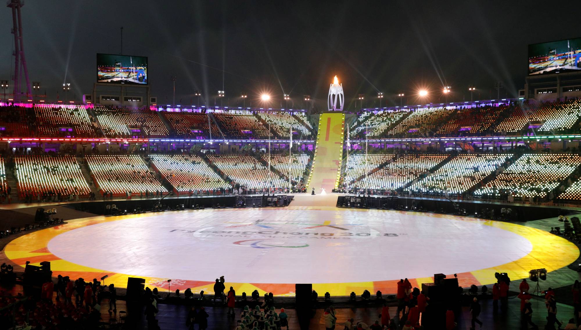 The Olympic Stadium in Pyeongchang, South Korea, hosted the opening ceremony for the Winter Games on March 9, 2018. | REUTERS