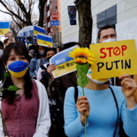 Photo: A march through to protest the Russia-Ukraine war on March 5. | REUTERS