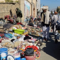 A flea market selling household items in Kandahar, Afghanistan | AFP-JIJI