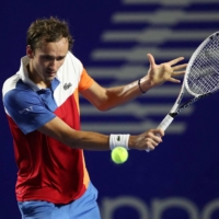 Russia\'s Daniil Medvedev in action during his semifinal match of the Abierto Mexicano against Spain\'s Rafael Nadal in Acapulco, Mexico, on Friday | REUTERS