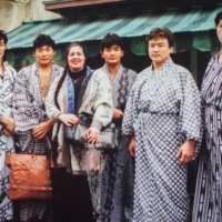 Katrina Watts with the first Mongolians in sumo | KATRINA WATTS
