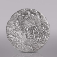 Silversmith Yusuke Yamada says his pieces feature Western influences such as stained glass and the works of William Morris, as well as Japanese elements from kimono textile motifs, traditional artists and hanging scroll paintings. | STEPHEN HEATON
