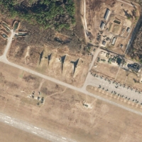 Russian aircraft on the ground at Luninets Airbase, Belarus, about 50 kilometers north of the Ukrainian border on Tuesday | PLANET LABS PBC / VIA AFP-JIJI