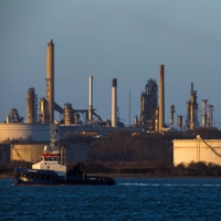 An oil refinery in Southampton, England. A surge in crude oil prices is expected to drive inflation in Japan higher, which is increasingly becoming a headache for an economy that has already been battered by the coronavirus pandemic. | BLOOMBERG