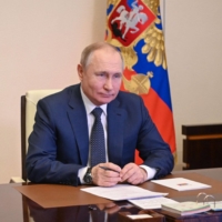 Russian President Vladimir Putin on Friday near Moscow  | SPUTNIK / VIA AFP-JIJI