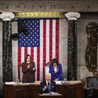 U.S. President Joe Biden delivers the State of the Union address at the Capitol in Washington on Tuesday. The multinational response to Russia\'s invasion of Ukraine has shown that the demise of the global postwar rules-based order may not be inevitable.  | SARAHBETH MANEY/THE NEW YORK TIMES