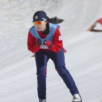Cross-country skier Mika Iwamoto, who is making her Paralympic debut in Beijing, is one of many para athletes who say they identify with Nobe\'s book. | KYODO