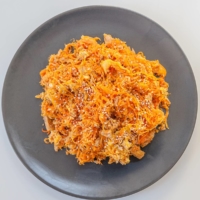 Add some extra eggs to your shredded carrot and make it a breakfast. | MAKIKO ITOH

