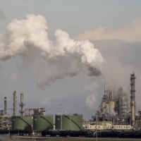 The Marathon Anacortes Refinery in Anacortes, Washington state, on Monday | BLOOMBERG