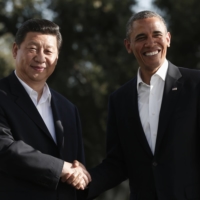 Chinese President Xi Jinping meets then-U.S. President Barack Obama at Sunnylands in Rancho Mirage, California, in June 2013. Obama said at the time that he welcomed the \"peaceful rise\" of China and that both countries want a cooperative relationship. | REUTERS