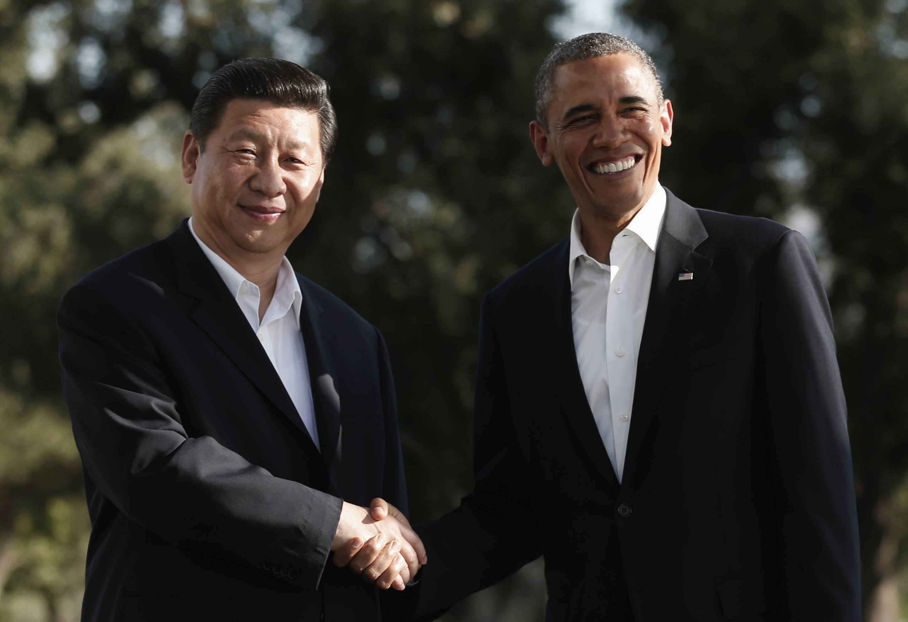 Chinese President Xi Jinping meets then-U.S. President Barack Obama at Sunnylands in Rancho Mirage, California, in June 2013. Obama said at the time that he welcomed the 