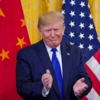 While then-U.S. President Donald Trump signed \"phase one\" of the U.S.-China trade agreement in Washington in January 2020, ties between the two countries remained tense during his time as president. | REUTERS