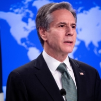 U.S. Secretary of State Antony Blinken speaks about Russia\'s invasion of Ukraine, at the State Department in Washington, D.C., on Thursday.  | REUTERS