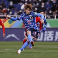 Japan striker Yuya Osako will miss the team\'s upcoming World Cup qualifiers due to an injury. | REUTERS