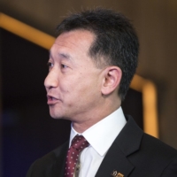 Jeffrey Goh, CEO of Star Alliance, speaks during an interview at the Singapore Airshow Aviation Leadership Summit in Singapore, in 2018. | BLOOMBERG