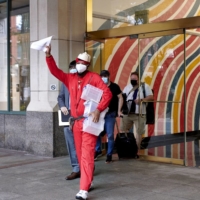 Christian Smalls after filing a petition to hold a union election | BLOOMBERG 