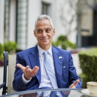 U.S. Ambassador to Japan Rahm Emanuel speaks during an interview in Tokyo on March 17. | BLOOMBERG