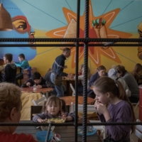 Ukrainian refugees at the Dovzhenka Center, a former cinema and cultural center that now hosts displaced families from Mariupol, in Lviv on Sunday | MAURICIO LIMA / THE NEW YORK TIMES