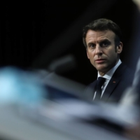 French President Emmanuel Macron has said he is talking to Russian leader Vladimir Putin because Ukrainian President Volodymyr Zelenskyy asked him to. | BLOOMBERG 