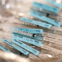 Syringes of the COVID-19 made by Pfizer-BioNTech at a vaccination site in Berkley, Michigan, in 2021 | EMILY ELCONIN / THE NEW YORK TIMES