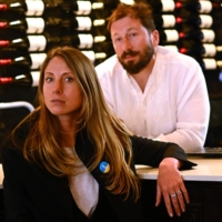 Tatiana Fokina and her partner, Yevgeny Chichvarkin, high-profile Russian emigrants and businesspeople, at their Mayfair bar in London on March 23. | REUTERS
