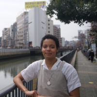 Misha Awad, a student at the Inter-University Center for Japanese Language Studies in Yokohama, says the feeling of finally being able to arrive in Japan for her studies was \"kind of just mind-blowing.\" | CHRIS RUSSELL
