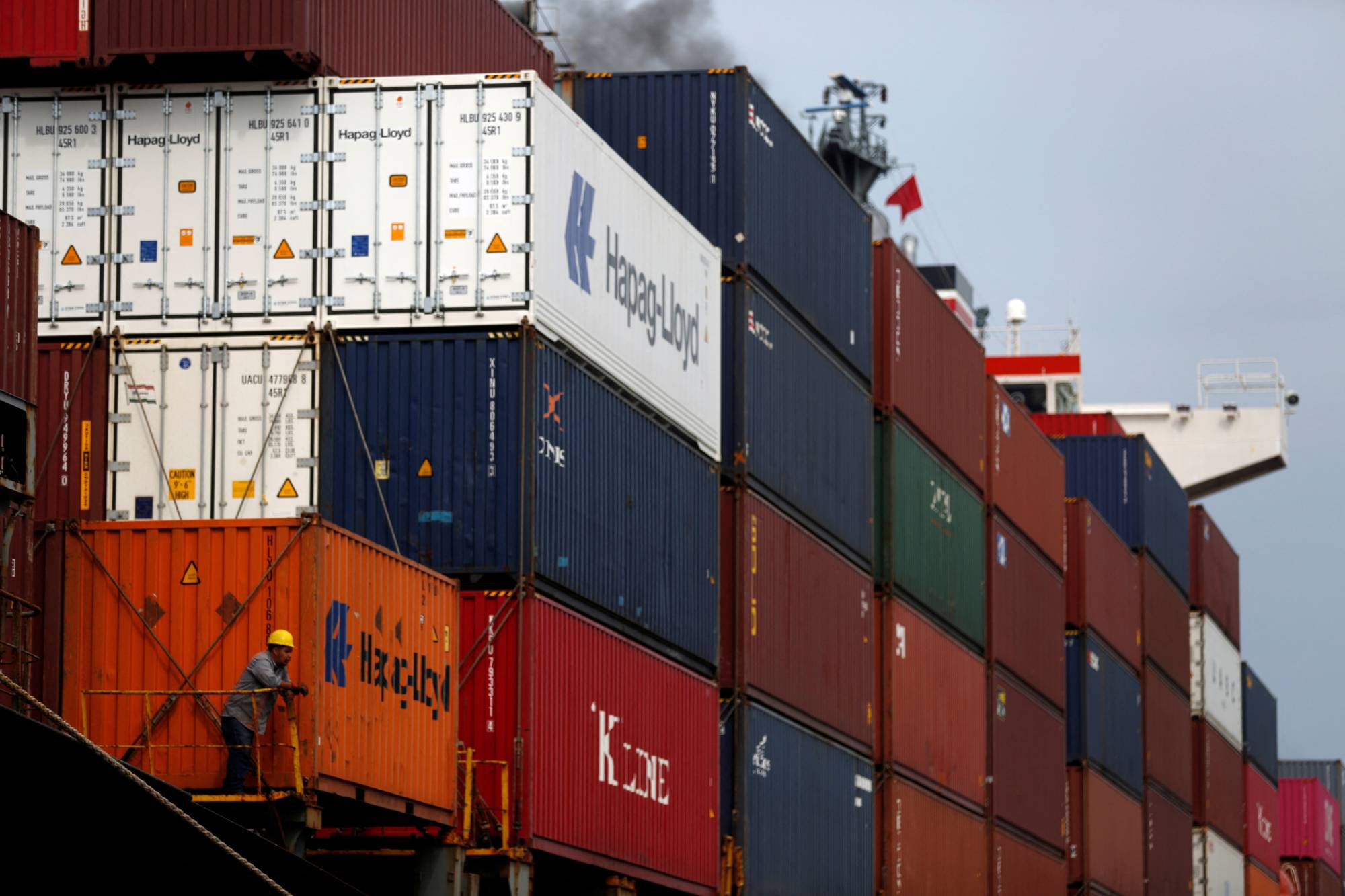Containers on a ship at the Acajutla port in El Salvador | Reuters