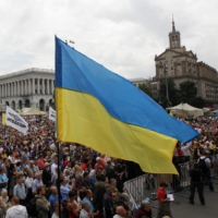 A protest in Kyiv\'s Independence Square in June 2014
 | REUTERS 