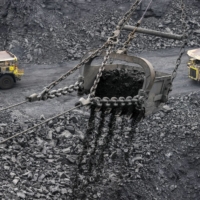 The Krasnogorsky open pit coal mine in Mezhdurechensk, Russia | BLOOMBERG 