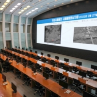 North Korean leader Kim Jong Un inspects the country\'s National Aerospace Development Administration after satellite system tests earlier this year.  | KCNA / VIA REUTERS