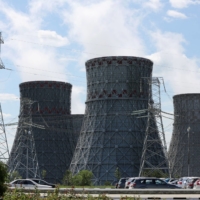Cooling towers at the Novovoronezh NPP nuclear power station in Novovoronezh, Russia. Reactors based on Soviet designs generate power across the former Cold War bloc, accounting for more than half of all electricity in Ukraine and around two-fifths in a swath of territory arcing from Finland to Bulgaria. | BLOOMBERG