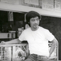 Tony Yoshida, the owner of Angel’s Share, in the 1970s in Manhattan in a photograph shared by his daughter Erina. | ERINA YOSHIDA VIA THE NEW YORK TIMES