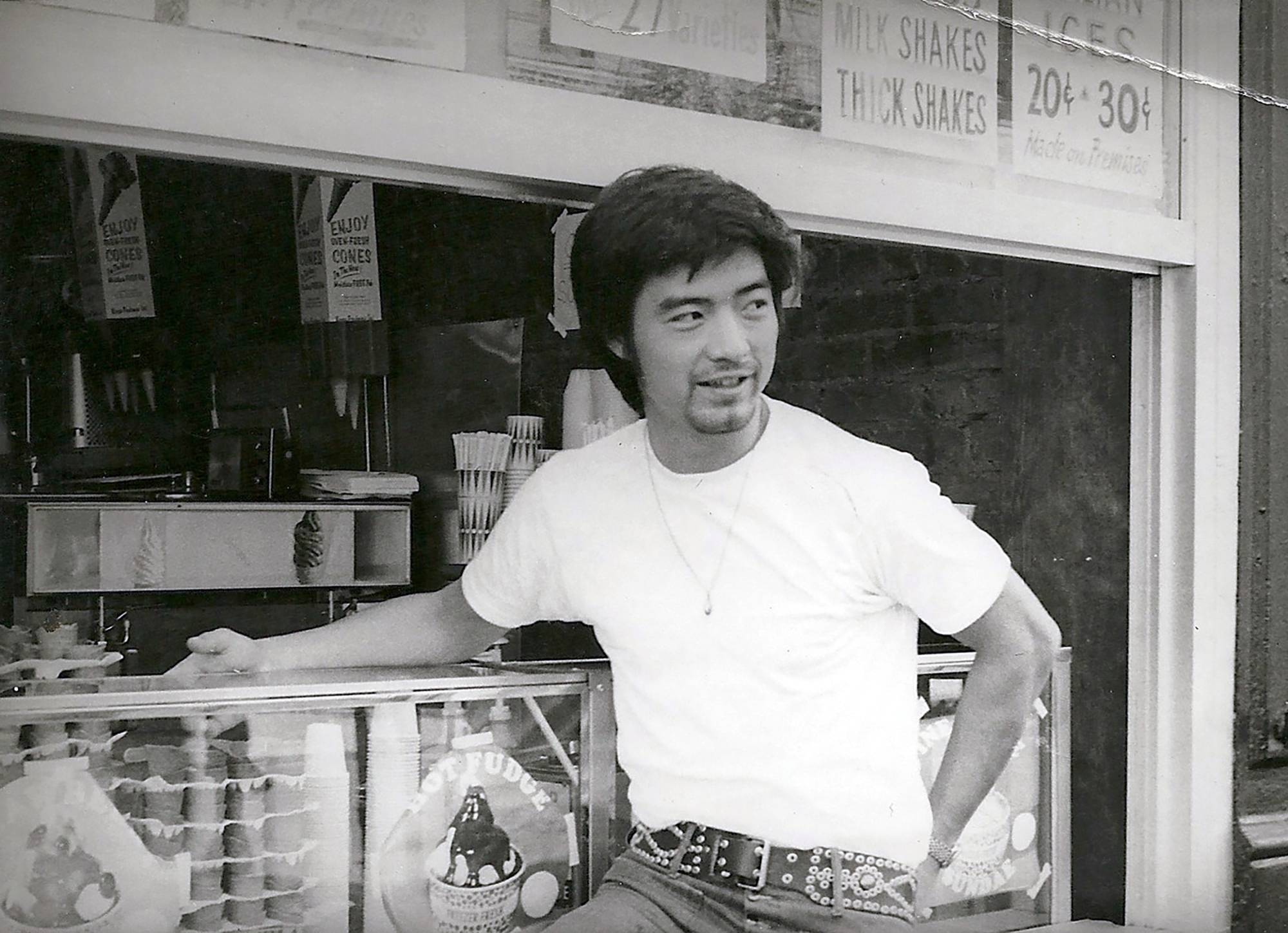 Tony Yoshida, the owner of Angel’s Share, in the 1970s in Manhattan in a photograph shared by his daughter Erina. | Erina Yoshida via The New York Times