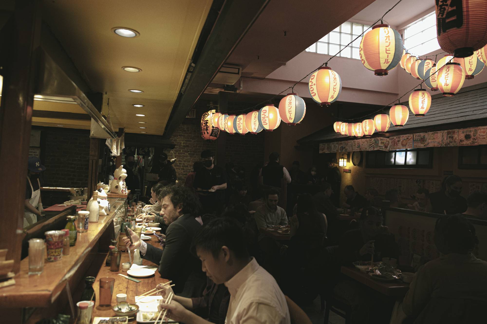 Village Yokocho, which led to the bar Angel’s Share, in the East Village in Manhattan, on March 31. | Haruka Sakaguchi / The New York Times