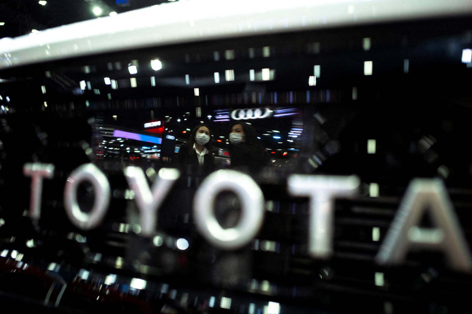 The Toyota logo is pictured at the 43rd Bangkok International Motor Show, in Bangkok, Thailand, on March 22. | REUTERS