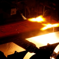 A production line at Nippon Steel & Sumitomo Metal Corp.\'s Kimitsu steel plant in Kimitsu, Chiba Prefecture, in May 2018 | REUTERS