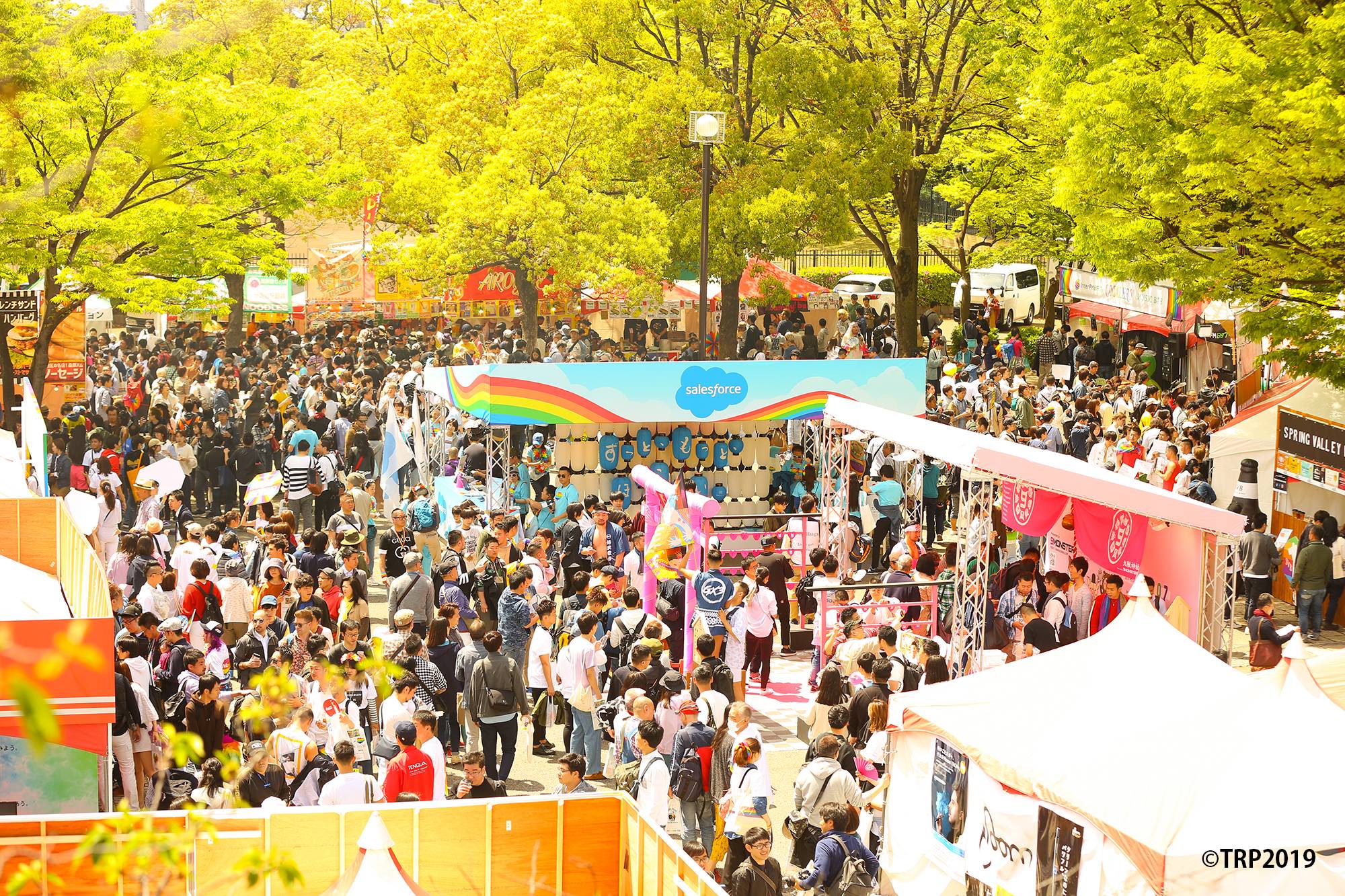 People gather at Tokyo Rainbow Pride in Yoyogi Park in 2019, almost a year before the COVID-19 pandemic began.  | © TRP2019