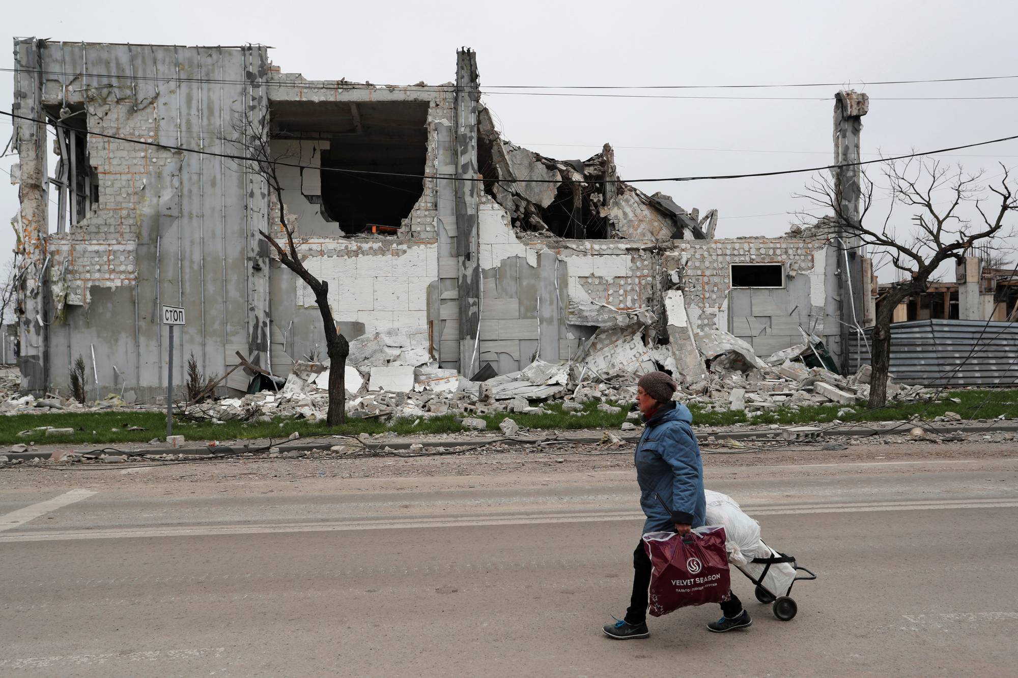A destroyed building in Mariupol, Ukraine, on Tuesday | Reuters 