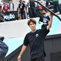 \"We had so many people come today, and I was able to perform new tricks, and I think we were able to show the fun of skating,” said Yuto Horigome, winner of the men\'s street event.  | DAN ORLOWITZ 
