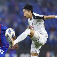 Yu Kobayashi scored two goals in Frontale\'s win over JDT in the Asian Champions League on Sunday. | KYODO