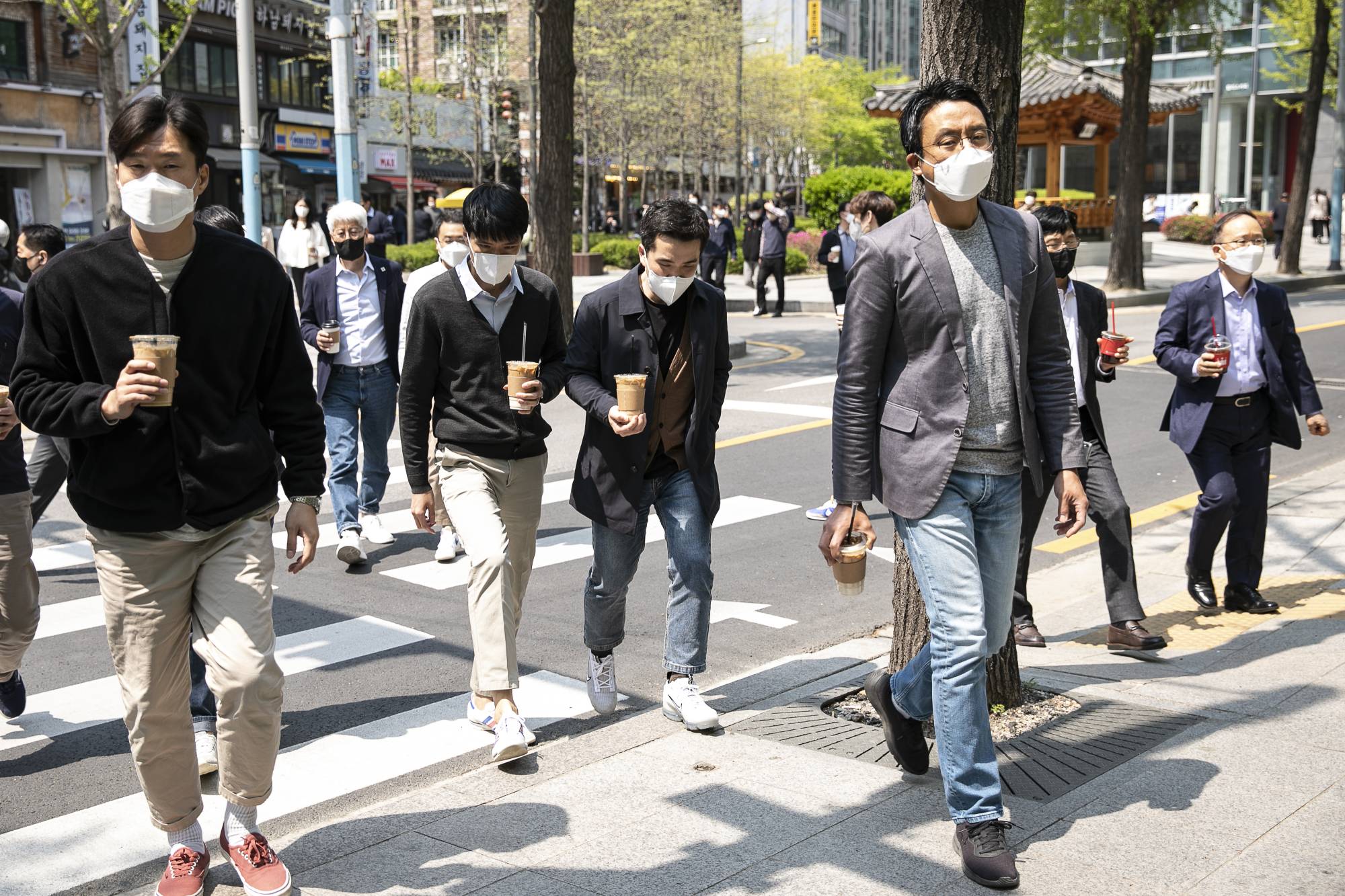 The Gwanghwamun area of Seoul on April 18 | BLOOMBERG 