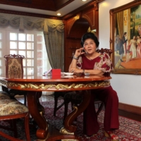 Former Philippine first lady Imelda Marcos is interviewed in the city of Laoag, north of Manila, in May 2010. | REUTERS 