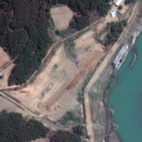 A satellite image shows an overview of new excavation activity at the Yongbyon nuclear complex in North Korea in April. | SATELLITE IMAGE ©2022 / MAXAR TECHNOLOGIES / VIA REUTERS 