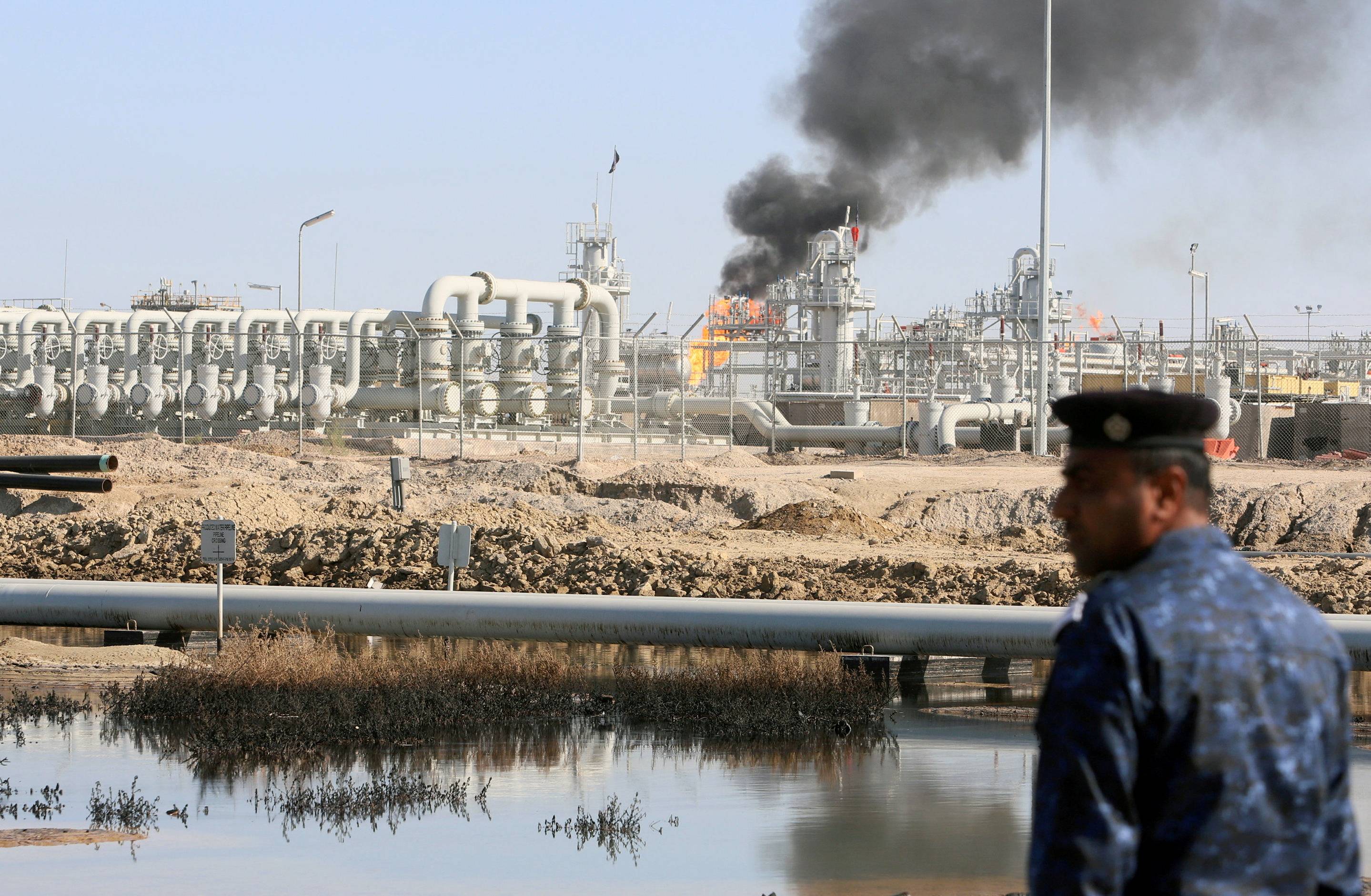 The West Qurna 1 oil field, operated by ExxonMobil, in Basra, Iraq, on Jan 9, 2020. | REUTERS