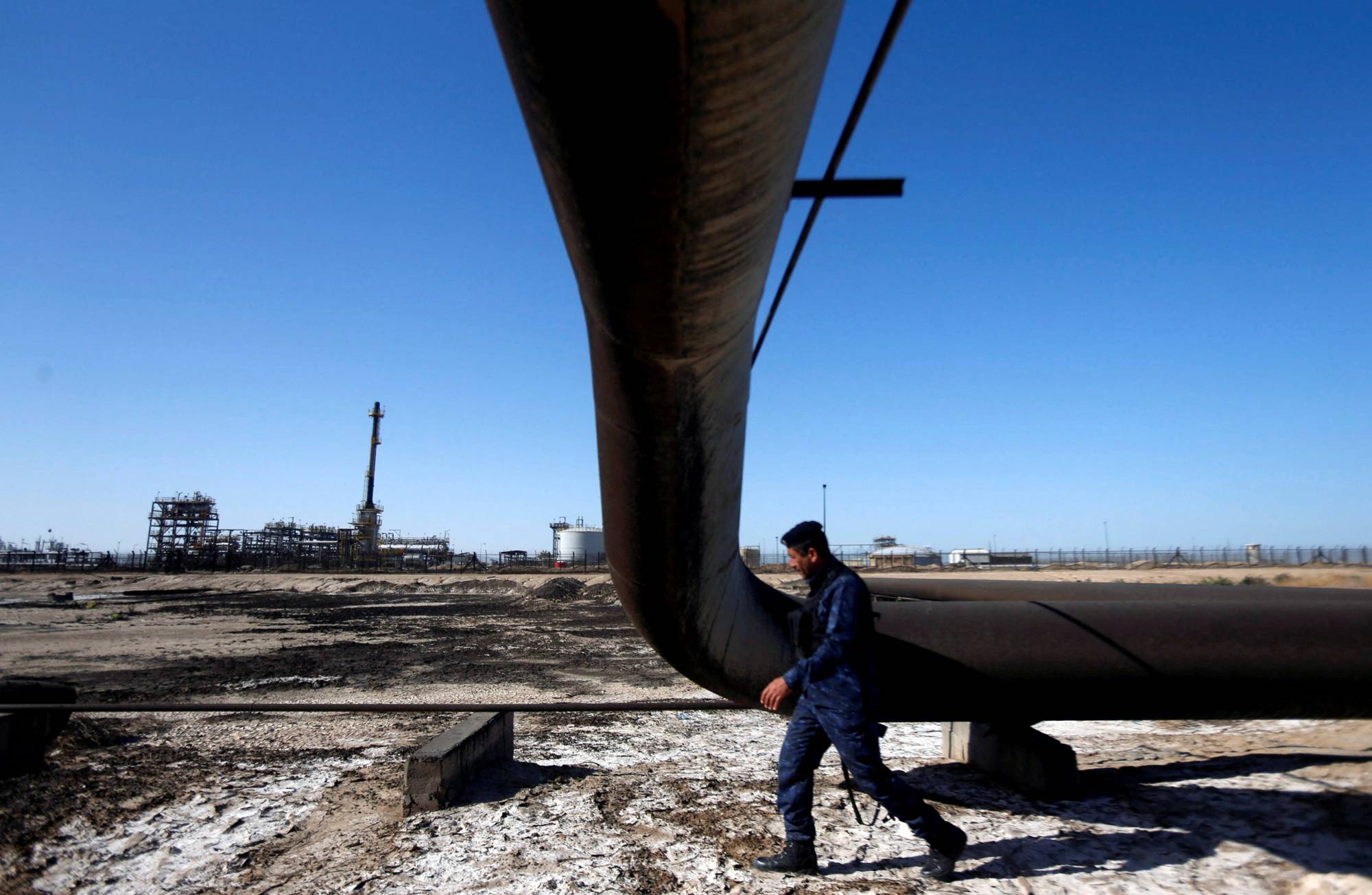 The West Qurna 1 oil field, operated by ExxonMobil, in Basra, Iraq, on Jan 9, 2020. | Reuters 