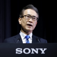 Kenichiro Yoshida, chairman, president and chief executive officer of Sony, in Tokyo on Wednesday. Yoshida staking out out Sony\'s claim in metaverse technology. | BLOOMBERG