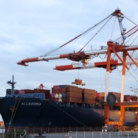 Japan logged a goods trade deficit of ¥839.2 billion in April, remaining in the red for the ninth consecutive month. | BLOOMBERG